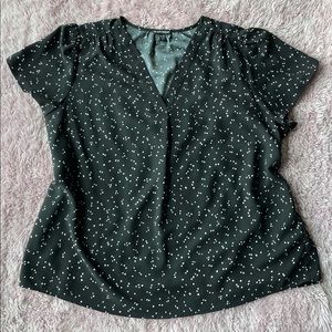 Hilary Radley Polka Dot Blouse